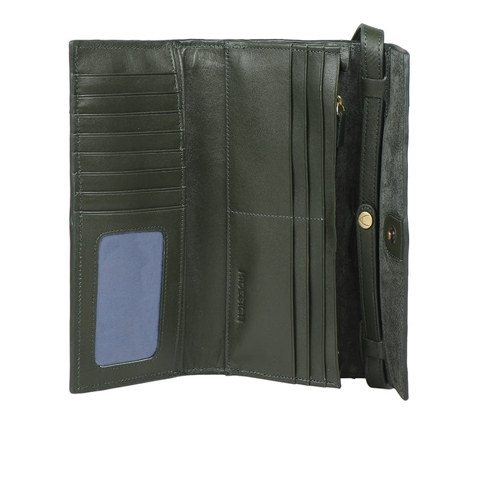 Martini W1 Green Leather Sling Wallet