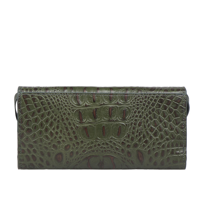 Martini W1 Green Leather Sling Wallet