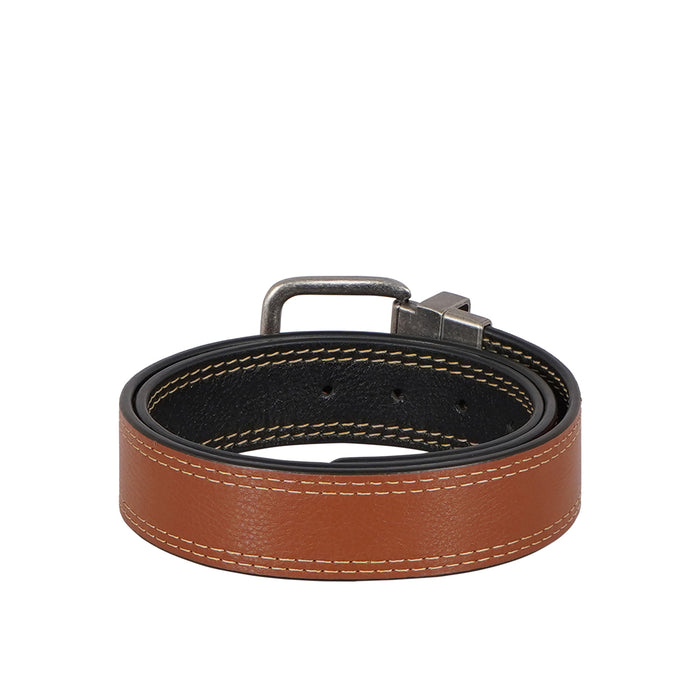 Mateo Adrian Men's Black Reversible Leather Belt