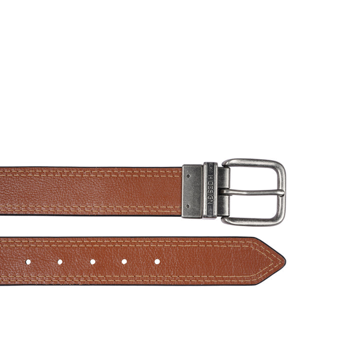 Mateo Adrian Men's Black Reversible Leather Belt