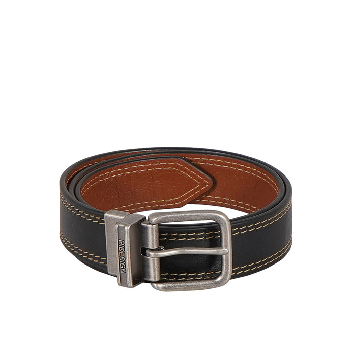 Mateo Adrian Men's Black Reversible Leather Belt