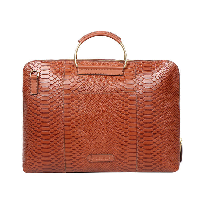 Matilda 01 Sb Tan Leather Laptop Bag