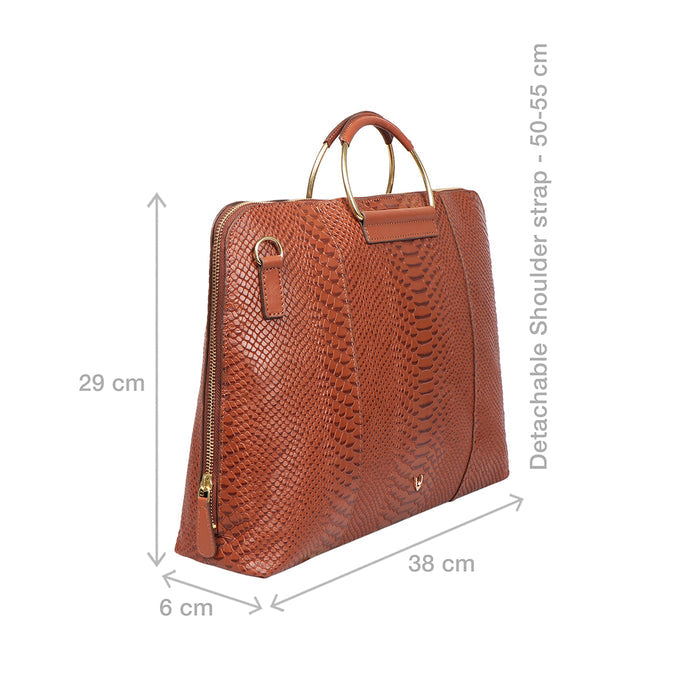 Matilda 01 Sb Tan Leather Laptop Bag