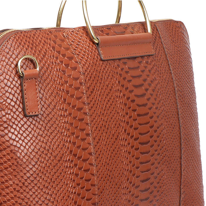 Matilda 01 Sb Tan Leather Laptop Bag