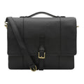 Maverick 02 Black Leather  Briefcase