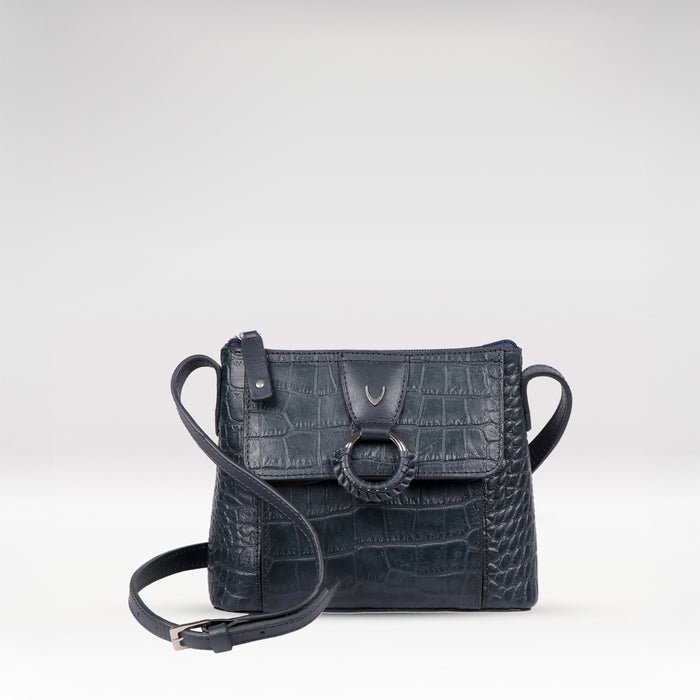 Medellin 04 Blue Leather Crossbody
