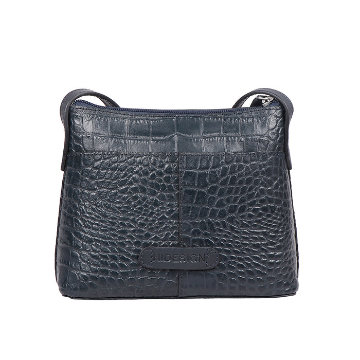 Medellin 04 Blue Leather Crossbody