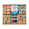 Melissa & Doug - Deluxe Wooden Stamp Set - Animals