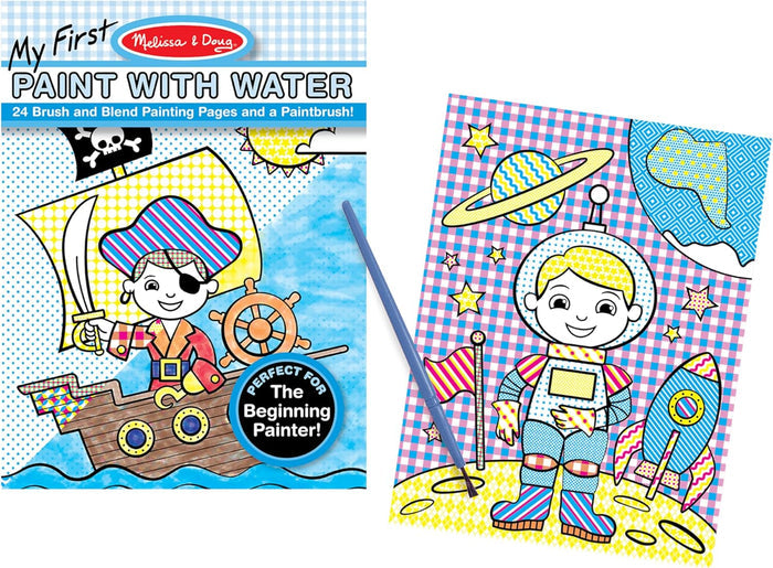 Melissa & Doug - My First Paint with Water - Pirates, Space, Construction & More