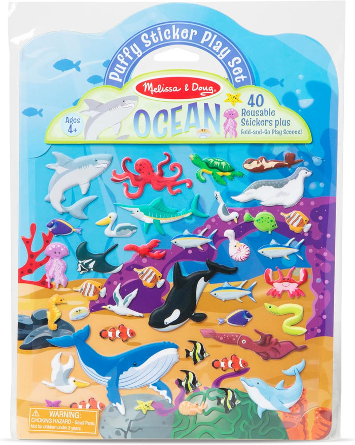Melissa & Doug - Reusable Puffy Sticker Play Set - Ocean