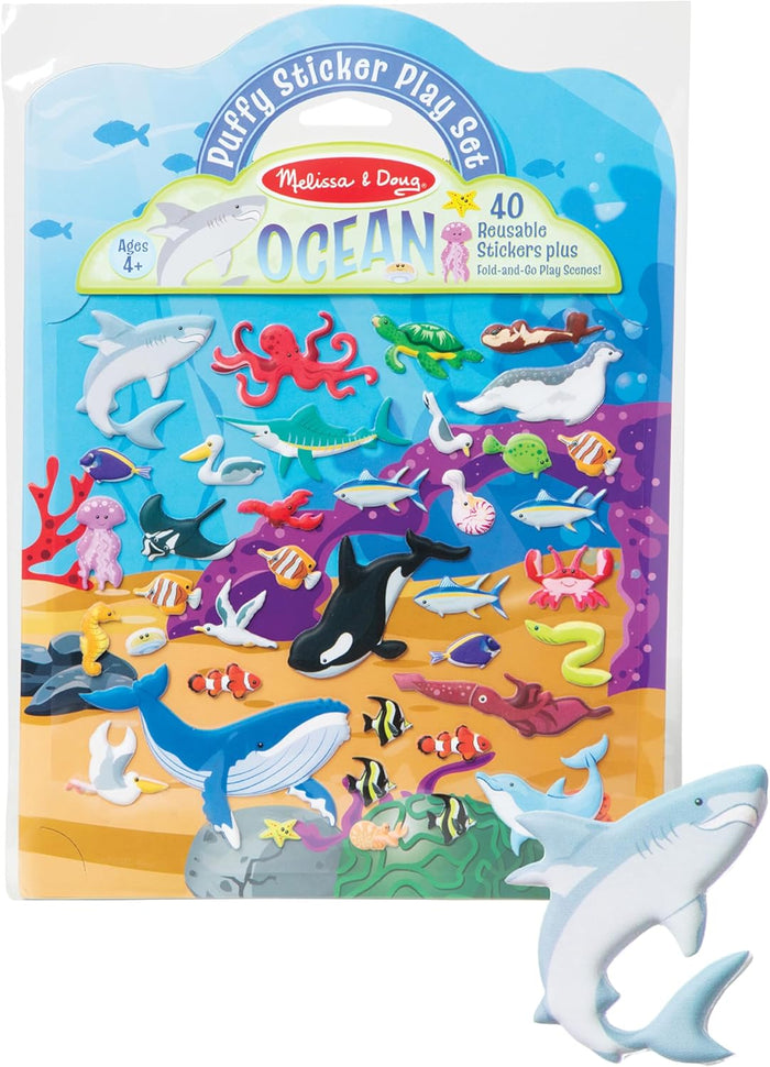 Melissa & Doug - Reusable Puffy Sticker Play Set - Ocean