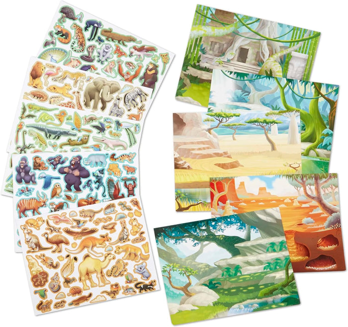 Melissa & Doug - Reusable Sticker Pad - Jungle & Savanna
