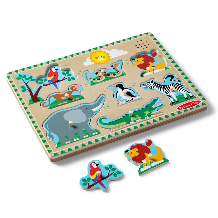 Melissa & Doug - Zoo Animals Sound Puzzle - 8pc