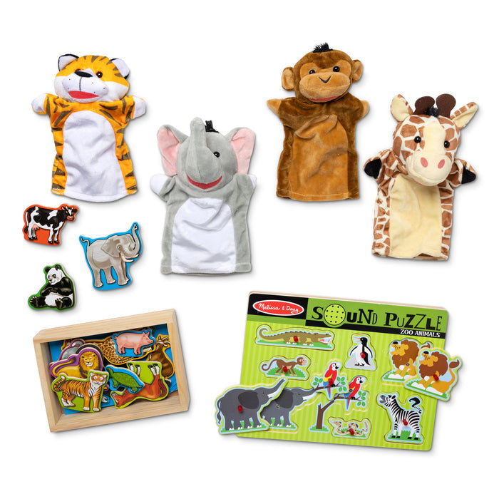 Melissa & Doug - Zoo Animals Sound Puzzle - 8pc