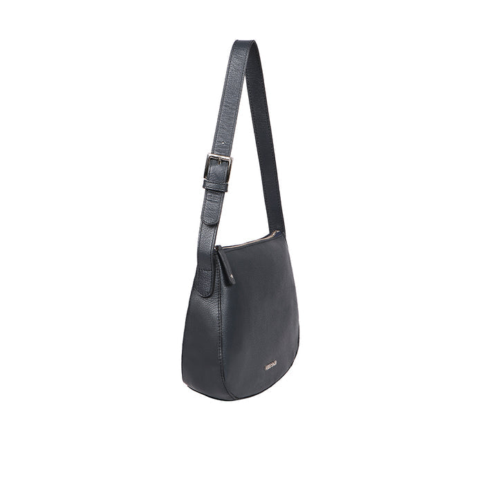 Melo 04 Blue Leather Shoulder Bag