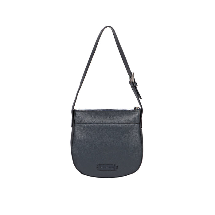 Melo 04 Blue Leather Shoulder Bag