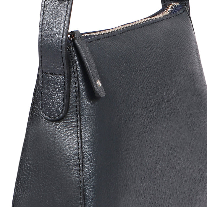Melo 04 Blue Leather Shoulder Bag