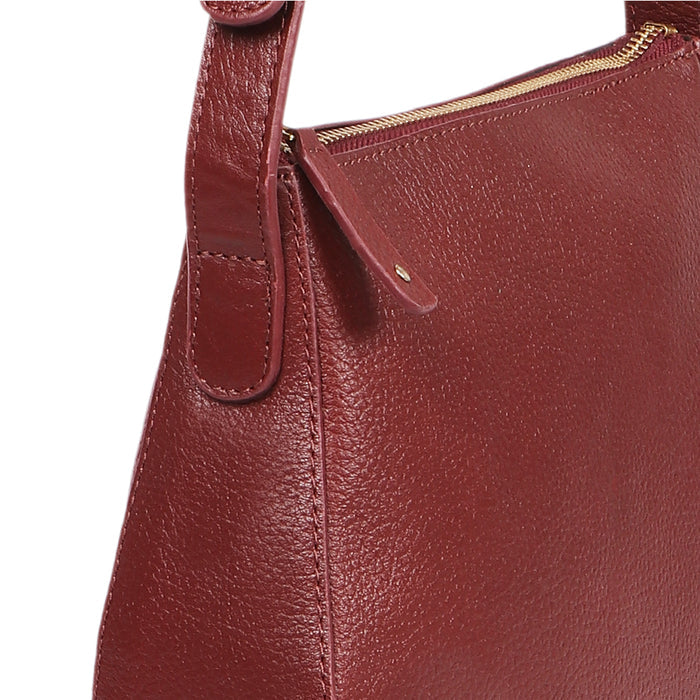 Melo 04 Red Leather Shoulder Bag