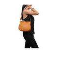 Melo 04 Yellow Leather Shoulder Bag
