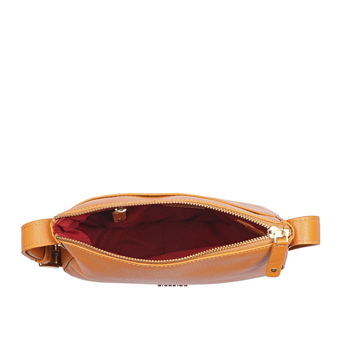 Melo 04 Yellow Leather Shoulder Bag