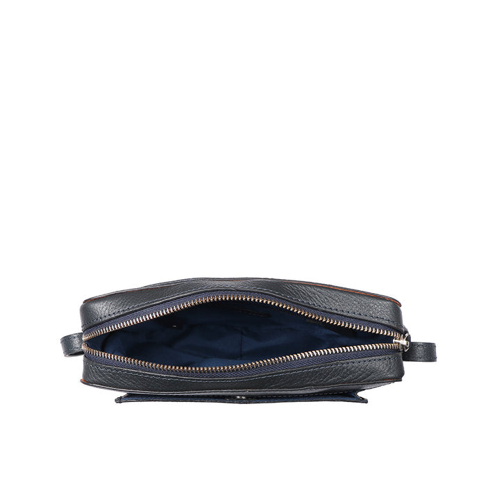 Melo 05 Blue Leather Crossbody