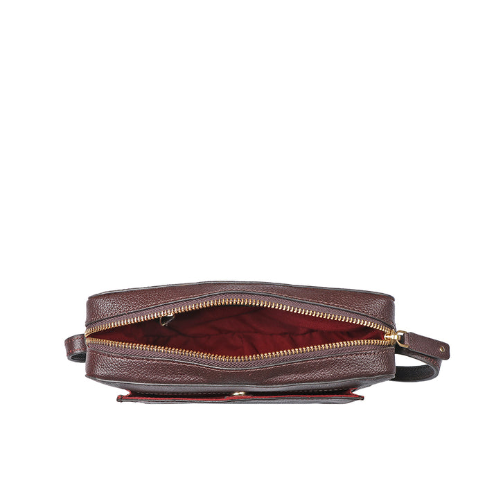 Melo 05 Brown Leather Crossbody