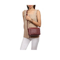 Melo 05 Red Leather Crossbody