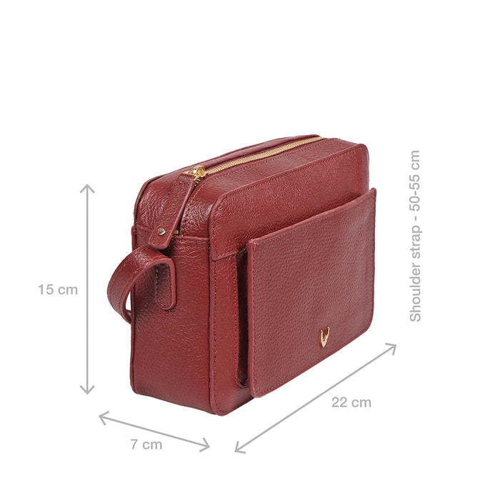 Melo 05 Red Leather Crossbody