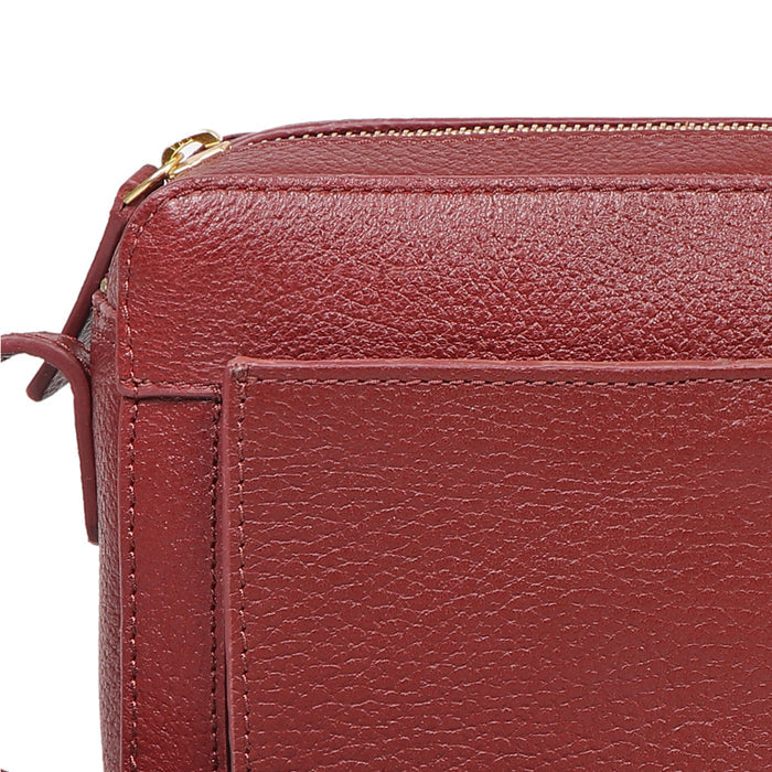 Melo 05 Red Leather Crossbody