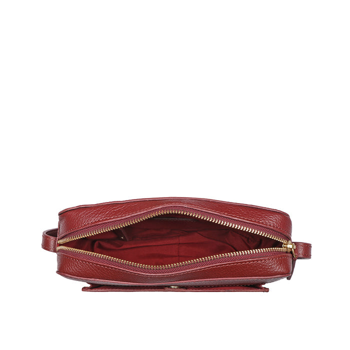 Melo 05 Red Leather Crossbody