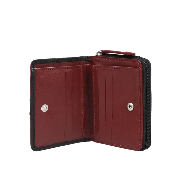 Mendoza W3 Black Leather Pocket Wallet