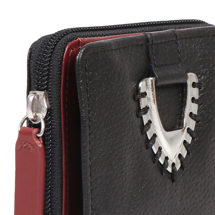 Mendoza W3 Black Leather Pocket Wallet