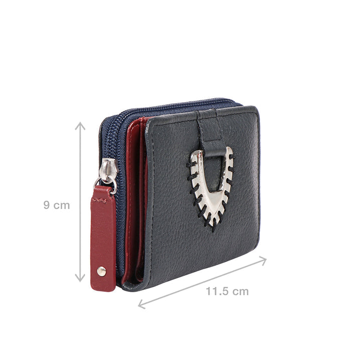 Mendoza W3 Blue Leather Pocket Wallet