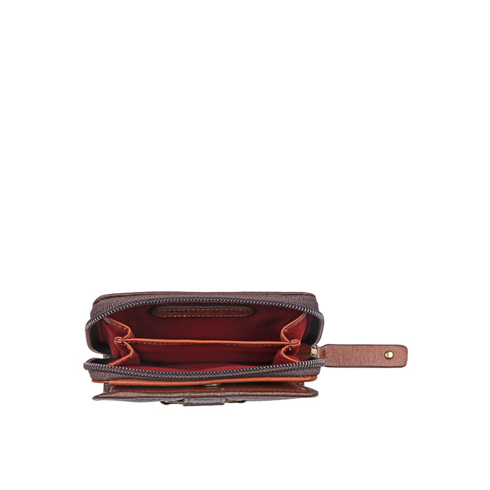 Mendoza W3 Brown Leather Pocket Wallet
