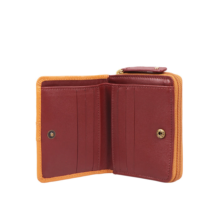 Mendoza W3 Yellow Leather Pocket Wallet