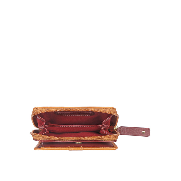 Mendoza W3 Yellow Leather Pocket Wallet