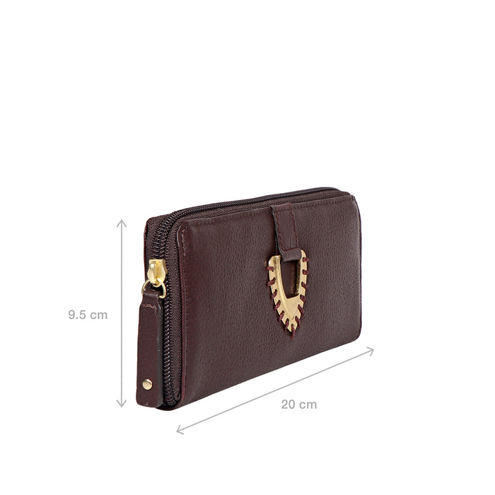 Mendoza W4 Brown Leather Zip Around Wallet