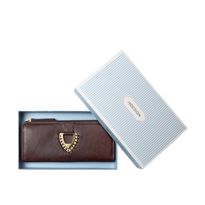 Mendoza W4 Brown Leather Zip Around Wallet