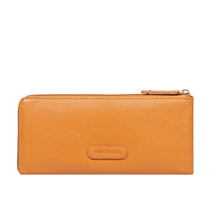 Mendoza W7 Yellow Leather Zip Around Wallet