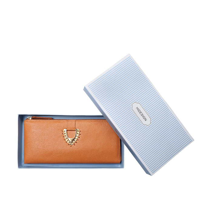 Mendoza W7 Yellow Leather Zip Around Wallet