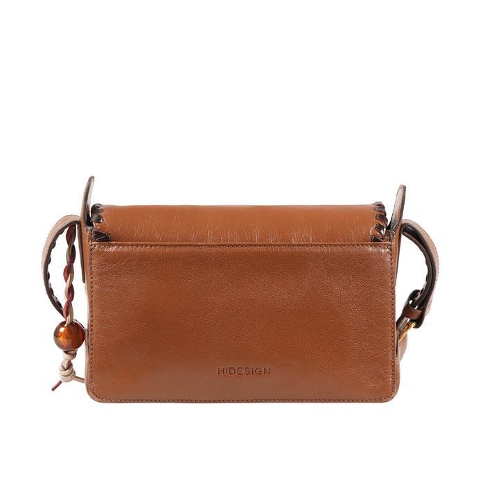 Merida 01 Tan Leather Shoulder Bag