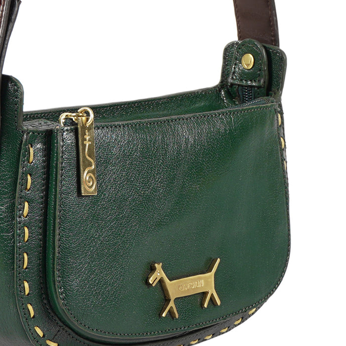 Merida 02 Green Leather Shoulder Bag