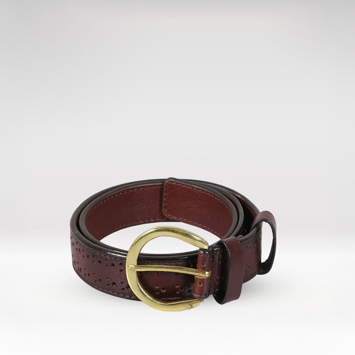 Merida Women's Tan Non-Reversible Leather Belt