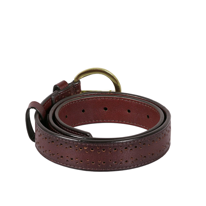 Merida Women's Tan Non-Reversible Leather Belt