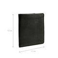 Merlot Black Leather Bi-Fold Wallet