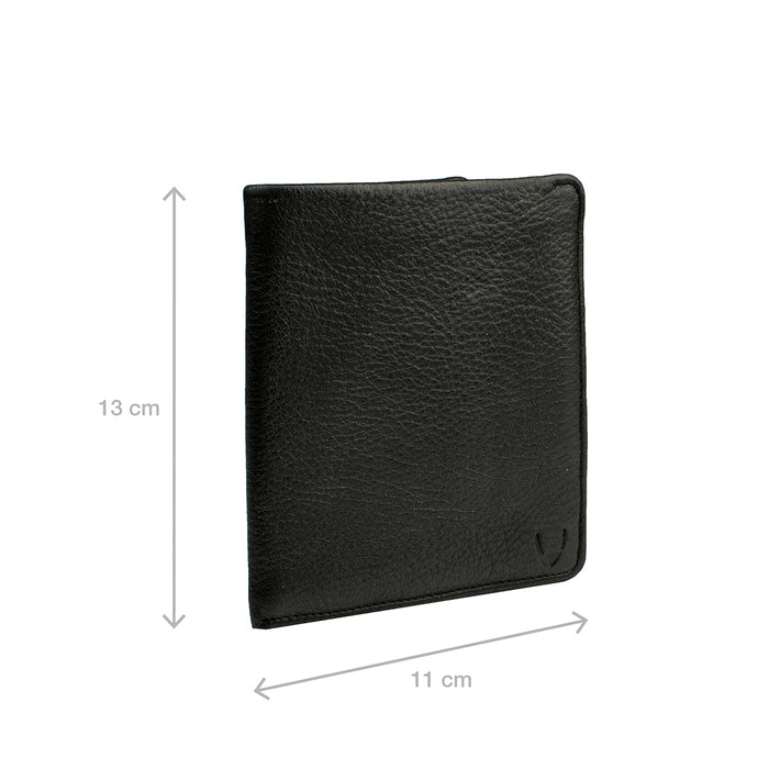 Merlot Black Leather Bi-Fold Wallet