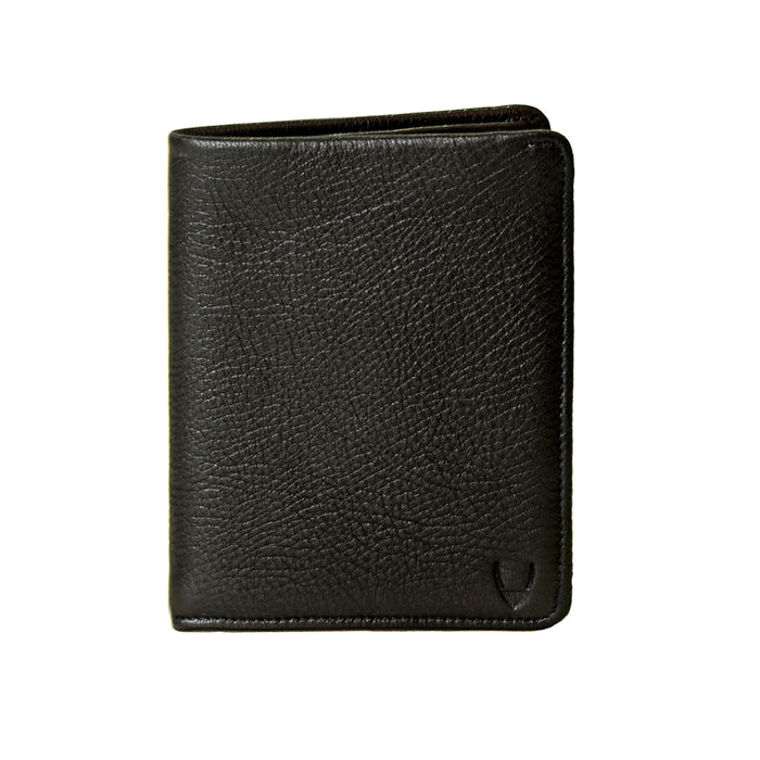 Merlot Black Leather Bi-Fold Wallet