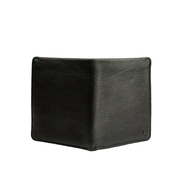 Merlot Black Leather Bi-Fold Wallet