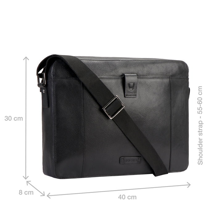 Messi 01 Sb Black Leather  Crossbody