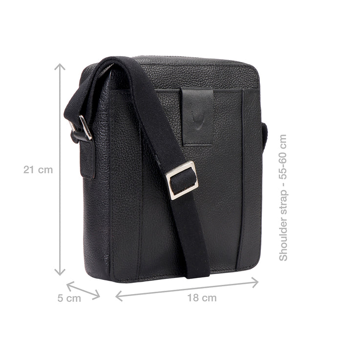 Messi 02 Sb Black Leather  Crossbody